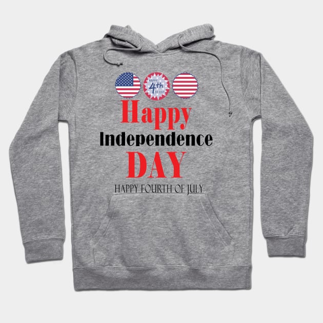 fourth of july Hoodie by Halmoswi